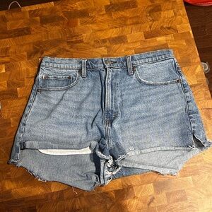 Abercrombie & Fitch Light Blue Jean Shorts